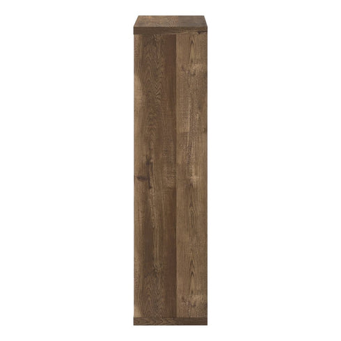 11.75" x 23.75" x 47.5" Cappuccino Particle Board Adjustable Shelves Bookshelf